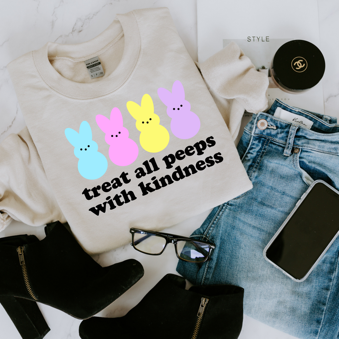 Treat All Peeps With Kindness Easter Shirt